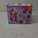 Toddler Vanity Magic Makeup Set Table and Chair Girl Toy Automatically Mirror with Music Light Pink Toys for 3 4 5 Year Old Girls Hair Salon Pretend Play Princess Dress Up Playset Gift Toddler 3-5