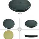 Xirggur Memory Foam Seating Pads, Faux Leather Waterproof Round Cushions,16"x16"x2" Soft Seat Cushion for Learning Sitting Chair Yoga and Meditation (Black)