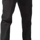 Free Soldier Men's Outdoor Softshell Fleece Lined Cargo Pants With Belt 30W Black