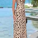 2 x PRETTYGARDEN Womens Summer Dresses Spaghetti Strap Floral Maxi Dress Sleeveless Long Bodycon Dresses Wedding Guest Dress (XL)