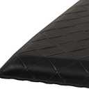 Amazon Basics Anti-Fatigue Standing Mat, Non-Slip, Cushioned Comfort Mat for Home, Office and Kitchen, 20" x 36" x 0.6", Black, 1-Pack