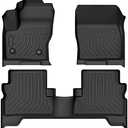 All Weather Rubber Floor Mats Compatible with 2013-2019 Ford Escape & 2013-2018 C-Max, 3Pcs Car Automotive Floor Mats & Cargo Liners Black