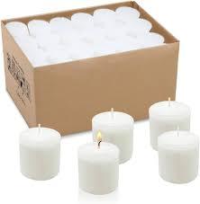 White Votive Candles - Box of 36 Candles