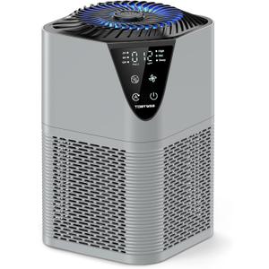 Air Purifiers for Home Large Room up to 1750 Sq Ft, H13 True HEPA Filter Air Purifiers for Bedroom, 25dB Quiet with Fragrance Diffuser for Home, Bedroom,Office (Gray)