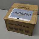 Mfacoy Glass Coffee Mugs Set of 4, Clear Large Coffee Mug 15 Oz With Handles for Hot Beverages, Clear Mugs for Tea, Cappuccino, Latte, Espresso Coffee, Juice, Glass Coffee Cups | Large Coffee Mug, With Handles, for Hot Beverages, Clear Mugs, for Tea, Cappuccino