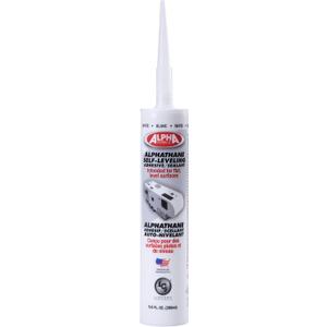 Lippert 5121 ALPHATHANE Self-Leveling Sealant for 5th Wheel RVs, Travel Trailers and Motorhomes (9.8 oz. Tube, White)