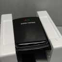 George Foreman 4-Serving Removable Plate Electric Grill and Panini Press, George Tough Non-Stick Coating, Drip Tray Catches Grease, Black