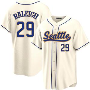 Custom Mens/Women/Youth Seattle Baseball Stitched T-Shirt for Sports Fan (X-Large, Seattle-29#creamy)