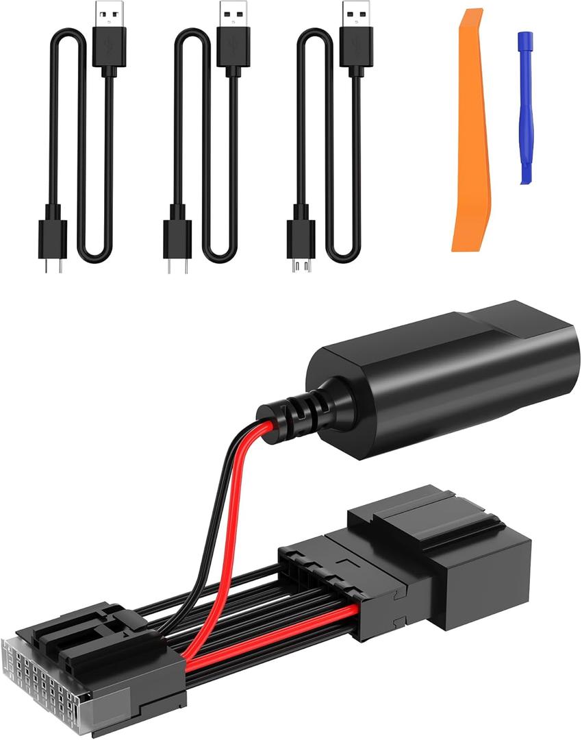 VASTHOME Dashcam Power Adapter (16-Pin Type A) for Ford Vehicles, Compatible with Bronco, Explorer, F150, F250, Mustang, Edge, Fiesta, Expedition, F350, and Flex (5V/2A Output ONLY)