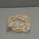 Magnetic Curtain Tiebacks 6 Pack Boho Curtain Holders for Drapes Wood Bead Curtain Tie Backs for Curtains Elegant Curtain Tiebacks for Bedroom, Boho Decor, Natural Wood