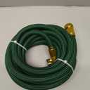 Garden Hose 25 ft NON-EXPANDABLE Water Hose, Flexible & Lightweight Kink Resistant Hybrid Hose, Leak-Proof Heavy Duty, Super Durable Fabric with 3/4" Solid Brass Connectors