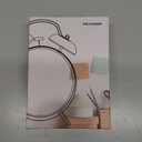 Peakeep 4 Inches Twin Bell Loud Alarm Clock for Heavy Sleepers, Backlight, Battery Operated Old Fashioned Alarm Clock for Bedrooms (3D-Dial, Black)