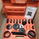 Orion Motor Tech Wheel Bearing Press Kit for Front Wheel Drive Bearing Removal & Installation, 24pc Wheel Bearing Puller Tool Set with Sliding Screws Universal Bushings Sleeves Storage Case (RED,BLACK)