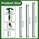 2 x Plant Support Stakes for Indoor - 15pcs Garden Sticks with 3 Adjustable Heights for Monstera/Orchid/Pepper/Flower, Plants Holder Pole with 6 Clips