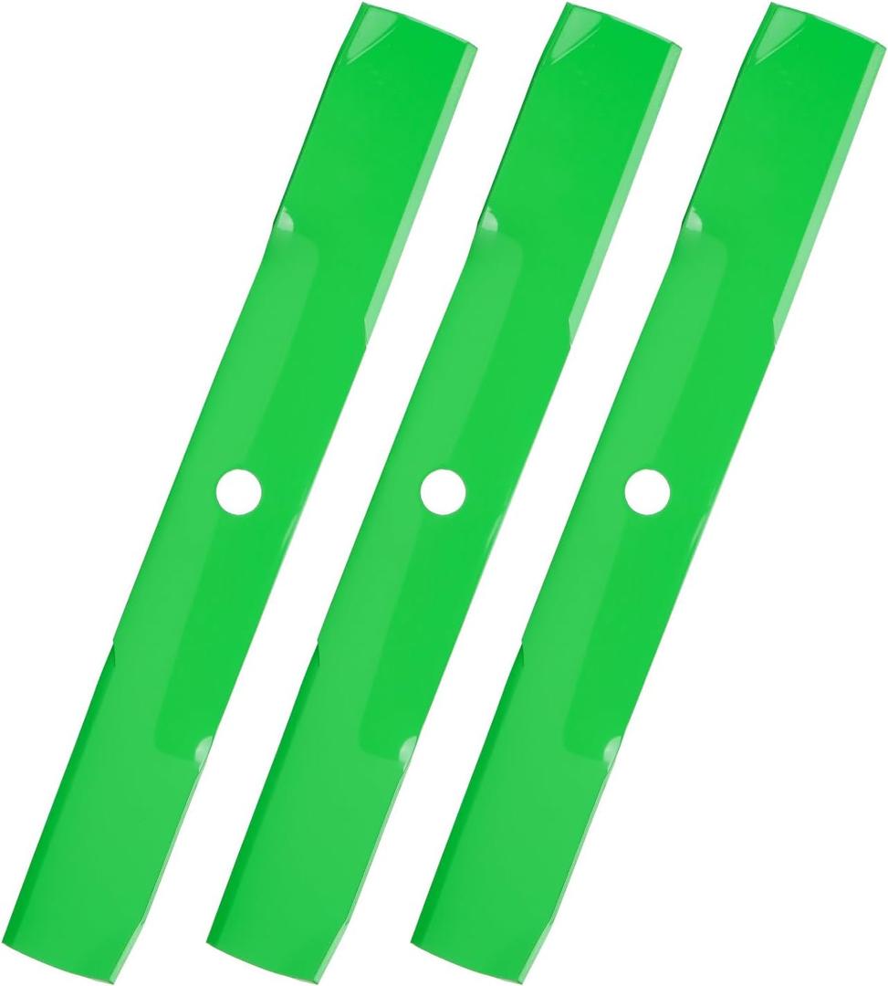 Mower Blade Fit for John Deere M115496 GY20569, LX288 GT245 325 335 345 355D 425 445 455 F725 G100, for Scotts M115496 S2554, for Sabre 2354HV 54 inch Deck Medium Lift 3 Pack