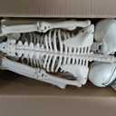 4Pack 36 Inches Pose-N-Stay Halloween Skeleton Life Size Full Body Posable Movable Jonints for Halloween Decoration Decor