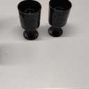 KX-WARE Iceberg Acrylic All-Purpose Wine Glasses, 12-ounce Plastic Stem Wine Glasses, set of 8 Black