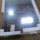 LOAAO 55X36 Inch Bathroom Mirror with Wood Grain Colored Metal Frame, Rounded Rectangle Metal Framed Bathroom Mirror, Anti-Rust, Hangs Horizontally or Vertically, Tempered Glass