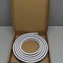 DGLILUAN 16.4FT Recessed Flexible LED Diffuser Channel, Silicone Black Bendable LED Diffuser Strip Light Tube Cover for Background Decoration, Wall, Cabinet and Indoor Outdoor Lighting (10 x 10mm)