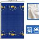 XCHI Blue Golden Castle Lantern Stars and Moons Ramadan Kareem Kitchen Towels Dish Towels 18x26 Inch Home Decorations Hand Towels Set of 2 Drying Dishcloth