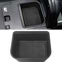 Cool Box Organizer fit for Toyota Land Cruiser Prado 250 2024-2027 & Lexus GX550 2024 2025 Extra Storage Space - No-Slip Center Console Organizer ABS Plastic Double Storage Space(Only Fit Cool Box)