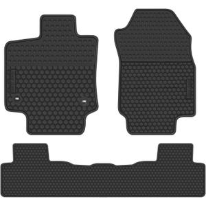 Car Floor Mats Custom Fit for Toyota RAV4 (NO Hybrid) 2019 2020 2021 2022 2023 2024 2025 Full Black Rubber Auto Liners Set All Weather Protection Heavy Duty Odorless