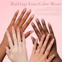 Born Pretty Jelly Pink Gel Nail Polish Nude Pink Sheer Translucent Valentine's Day Gel Polish Milky Natural Gel Polish Set Nail Art Manicure DIY Kit Home Salon 6 PCS