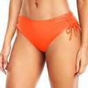 Daci Women Mid Waist Bikini Bottoms - Full Coverage Swim Bathing Suit Bottom Side Tied Swimsuit Bottoms, Size M