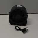 Gaiatop Small Desk Fan Rechargeable, Quiet Personal Table Fan, Touch Control Display, 360 Tilt, 5-Speed Strong Wind, 4000mAh Battery, Small Fans for Bedroom Dorm Office, Gifts for Women Men, Black