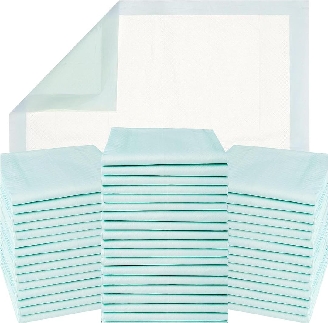 GREEN LIFESTYLE Underpads - Chucks Pads Disposable Adults, for use as Incontinence, Pet, Pee Pads for Dogs, Cats, Bunny, Seniors (Pack of 50 - 36x36) (50 Pack - 36x36)