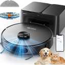 Robot Vacuum and Mop, 3-in-1 Robotic Vacuums Cleaner with LiDAR Navigation Smart Mapping & Max Strong 6000Pa Suction, Self Emptying Bases for 70 Days, WiFi/App/Alexa Voice Control, Obstacle Avoidance