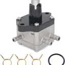 16700ZV5003 Fuel Pump with Clips and O-Ring for Honda Marine 25-90 HP Outboard Boat Motors replaces 16700-ZV5-003 16700-ZW1-004