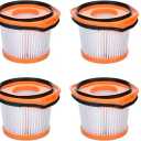 4 Pack Replacement Vacuum Filter for Shark Wandvac System WS620 WS630 WS632 WS642 WS632BLBRN WS632GDBRN WS632GNBRN WS632PKBRN WS632RGBRN, Replace to Part # XFFWV360