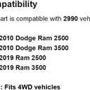 000954 000-954 Telescopic Steering Shaft Fit for 2009-2010 Dodge Ram 2500/Dodge Ram 3500 & 2009 2010 2011 2012 2013 2014 2015 2016 2017 2018 2019 Ram 2500/Ram 3500 Steering Column