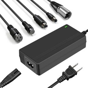 42V 2A Replacement Charger for 36V Electric Scooter Ebike Lithium Battery, 5 in 1 Scooter Charger for Gotrax, Jetson, Swagtron, Brid, Segway, Razor, Sisigad, Xiaomi,Ninebot