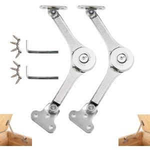 Toy Box Hinges Soft Close,APFFSY Lid Support Hinges,Lid Stay for Chest Wardrobe Closet Cupboard Wooden Box, Max Weight Support 50lb/2pcs
