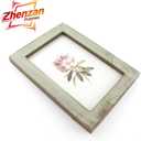 2 x 4x6 Inches Simple Rectangular Desktop Family Picture Photo Frame with Glass Front (Green)