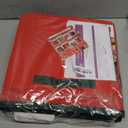 Christmas Ornament Storage Container with Dividers - Box Stores Up to 54 Ornaments, Zippered, Convenient, Adjustable, Large Organizer Bin to Protect Holiday Decor, Fits Most Standard Size, Red