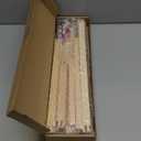 6 Sets Stretcher Bars for Needlework with 100 Tacks for Women's Birthday Gifts,3 Sizes 12pcs Wooden Canvas Splicing Stretcher Bars Needlepoint Embroidery Stitch Frame Set for Crafts Art