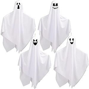 CCINEE 4 Pack Halloween Hanging Ghosts Decorations, 27.5“ and 35.5” Flying Outdoor Ghosts Assorted for Halloween Front Yard Patio Lawn Garden Party Supply CCINEE 4 Pack Halloween Hanging Ghosts Decorations, 27.5“ and 35.5” Flying Outdoor Ghosts Assorted for Halloween Front Yard Patio Lawn Garden Party Supply