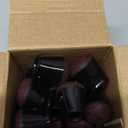 YOZON Small Chair Leg Floor Protectors for Hardwood Floors 32 Pack Felt Furniture Pads Silicone Caps Anti-Scratch Reduce Noise Black Round Small Fit 1/2" to 3/4" (14-19mm)