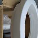 Carex E-Z Lock Raised Toilet Seat With Handles, 5" Toilet Seat Riser with Arms, Handicap Raised Toilet Seat For Seniors and Elevated Toilet Seat (1 Count (Pack of 1))