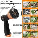 Lightweight No Kink Flexible Water Hose,100FT Garden Hose, Burst & Abrasion Resistant, UV-Stabilized for Lawn Garden Yard