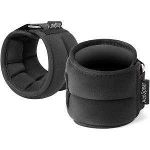 AceSpear Ankle Weights Sets for Men Women Kids 1lb 2lb 3lb 4lb 5lb Leg Weights Arm Wrist Weights Gym for Foot Exercise Training Workout Walking Jogging Yoga (Black)