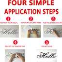 2 x Wall Stickers, Wall Stickers Living Room, Non-Printing, Inspirational Quotes Motivational Teamwork Workout Yoga Women for Office Gym and More, Home Vinyl Art Decor Don't Wish for it Work for it 25"X7" (Small)