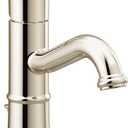 Moen Polished Nickel Belfield One-Handle Bathroom Sink Faucet with Drain Assembly and Optional Deckplate, 6402NL
