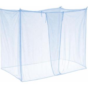 Mosquito Net for Mosquiteros para Camas Bed Canopies Netting Bed Drapes Rectangular Mosquito Mesh for Camping Home Outdoor Travel(Blue,L75 X W47 X H60 Inch,1 Opening)