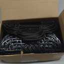 Gerrii 6 Pcs Large Halloween Trick or Treat Bucket Cute Ghost Boo Jelly Goodie Candy Gift Basket Tote Bag Bulk with Handle for Halloween Party Decor Supplies (Black)