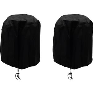 Turbine Vent Cover,ULIFESTAR Oxford Cloth Roof Vent Cover,50.8cm/20" Roof Ventilator with Adjustable Drawstring,Waterproof Turbine Ventilator Protector Hoods Shield Canvas Fit Most Black 2PCS
