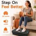 Vibration Plate Exercise Machine, Full Body Workout Vibrating Plate for Lymphatic Drainage Weight Loss, 460 Lbs Capacity Shake Platform with 300 speeds for Women Men